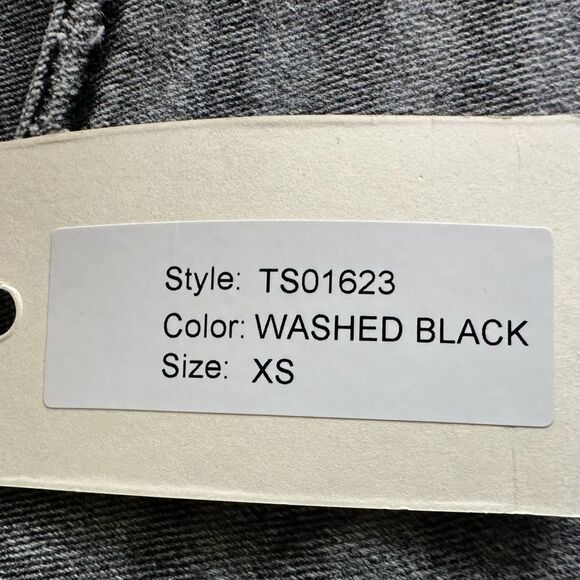 NWT Anthropologie Women’s Black Washed Shorts Distressed Raw Hem - Size XS - Picture 7 of 9